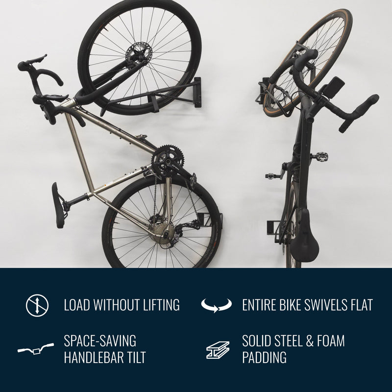 SwivelStow No-Lift Road & Gravel E-Bike Rack | 1 Pack