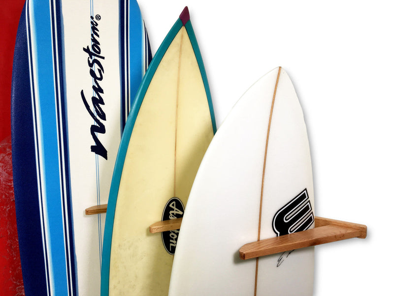 Holden Beach Surfboard Storage Vertical Wood Rack | Holds 6 Surfboards